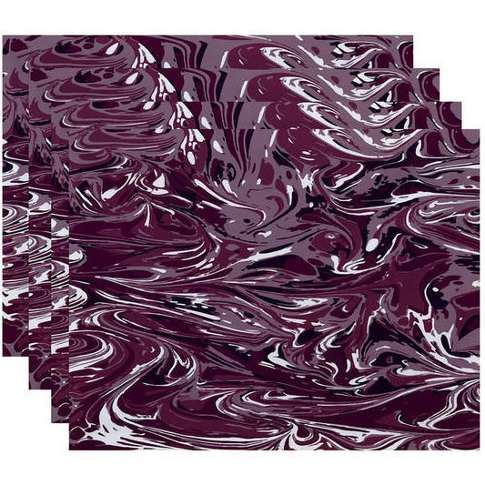 Simply Daisy 18" x 14" MÃƒÂ©lange Geometric Print Placemats, Set of 4