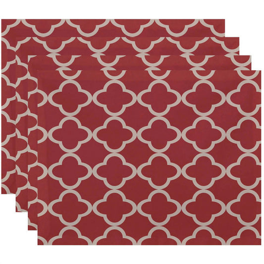 Simply Daisy 18" x 14" Marrakech Express Geometric Print Placemats, Set of 4