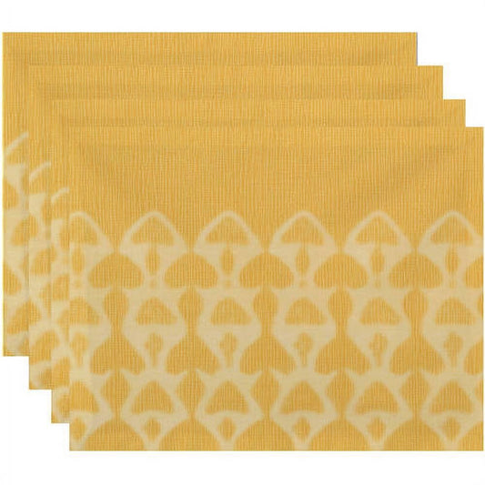 Simply Daisy 18" x 14" Watermark Geometric Print Placemat, Set of 4