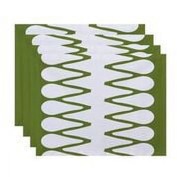 Simply Daisy 18" x 14" Zipped Geometric Print Placemat (Set of 4)