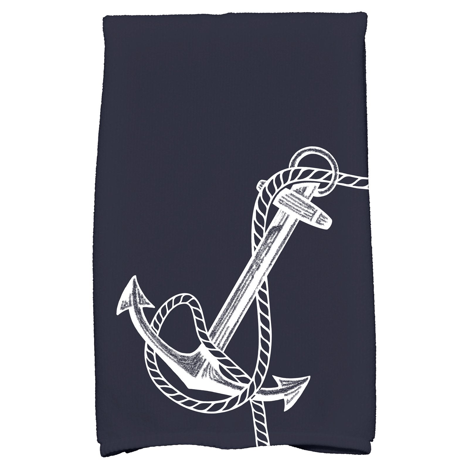 Simply Daisy 18" x 30" Anchored Geometric Print Hand Towel