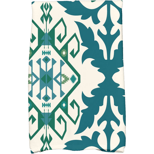 Simply Daisy 18" x 30" Bombay 6 Geometric Print Hand Towel