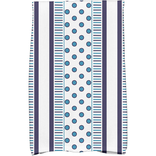 Simply Daisy 18" x 30"Comb Dot Stripe Print Hand Towels