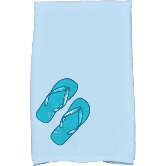 Simply Daisy 18" x 30" Flip Flops Geometric Print Kitchen Towel