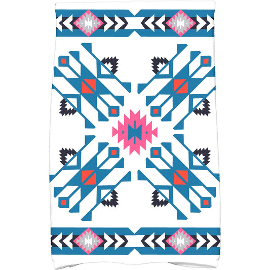Simply Daisy 18" x 30" Jodhpur Border 4 Geometric Print Kitchen Towel