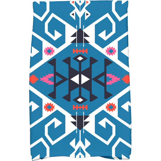 Simply Daisy 18" x 30" Jodhpur Medallion Geometric Print Kitchen Towel