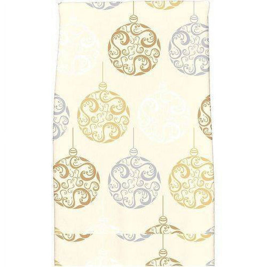 Simply Daisy 18" x 30" Painterly Bulbs Holiday Geometric Print Kitchen Towel