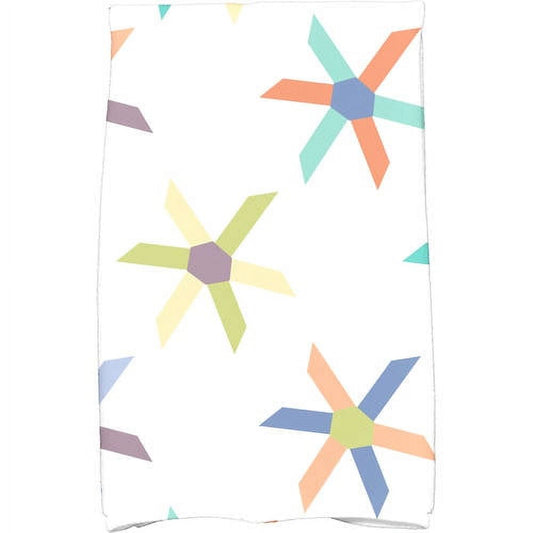 Simply Daisy 18" x 30" Pinwheel Pop Geometric Print Kitchen Towel