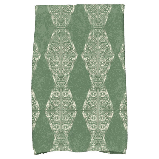 Simply Daisy 18" x 30" Pyramid Stripe Geometric Print Hand Towel