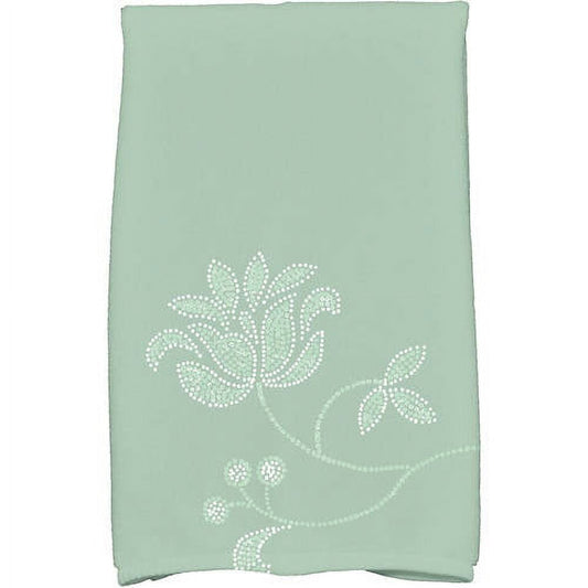 Simply Daisy 18" x 30" Traditional Flower-Single Bloom Floral Print Hand Towel