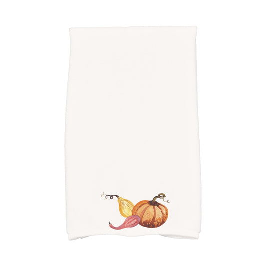 Simply Daisy Gourd Pile 16 x 25 Inch Cream Fall Print Kitchen Towel