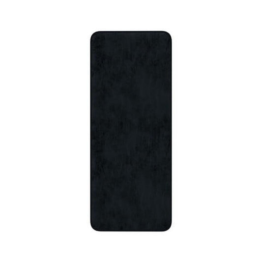 Somerset Home Microfiber Memory Foam Bathmat, Oversized Padded Nonslip Accent Rug, Black