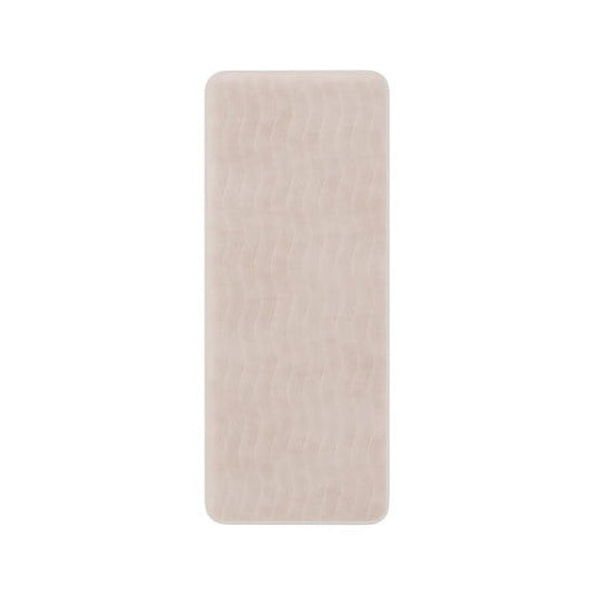 Somerset Home Microfiber Memory Foam Bathmat, Oversized Padded Nonslip Accent Rug, Ivory