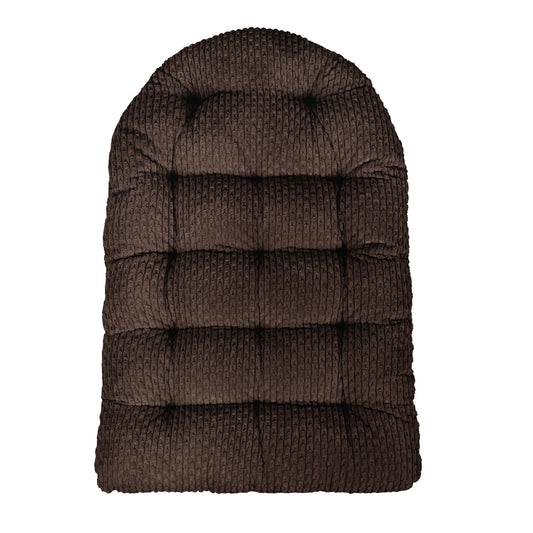 Sorra Home Becklee Chocolate Egg Chair Cushion 44 in L x 27 in W x 4 in D