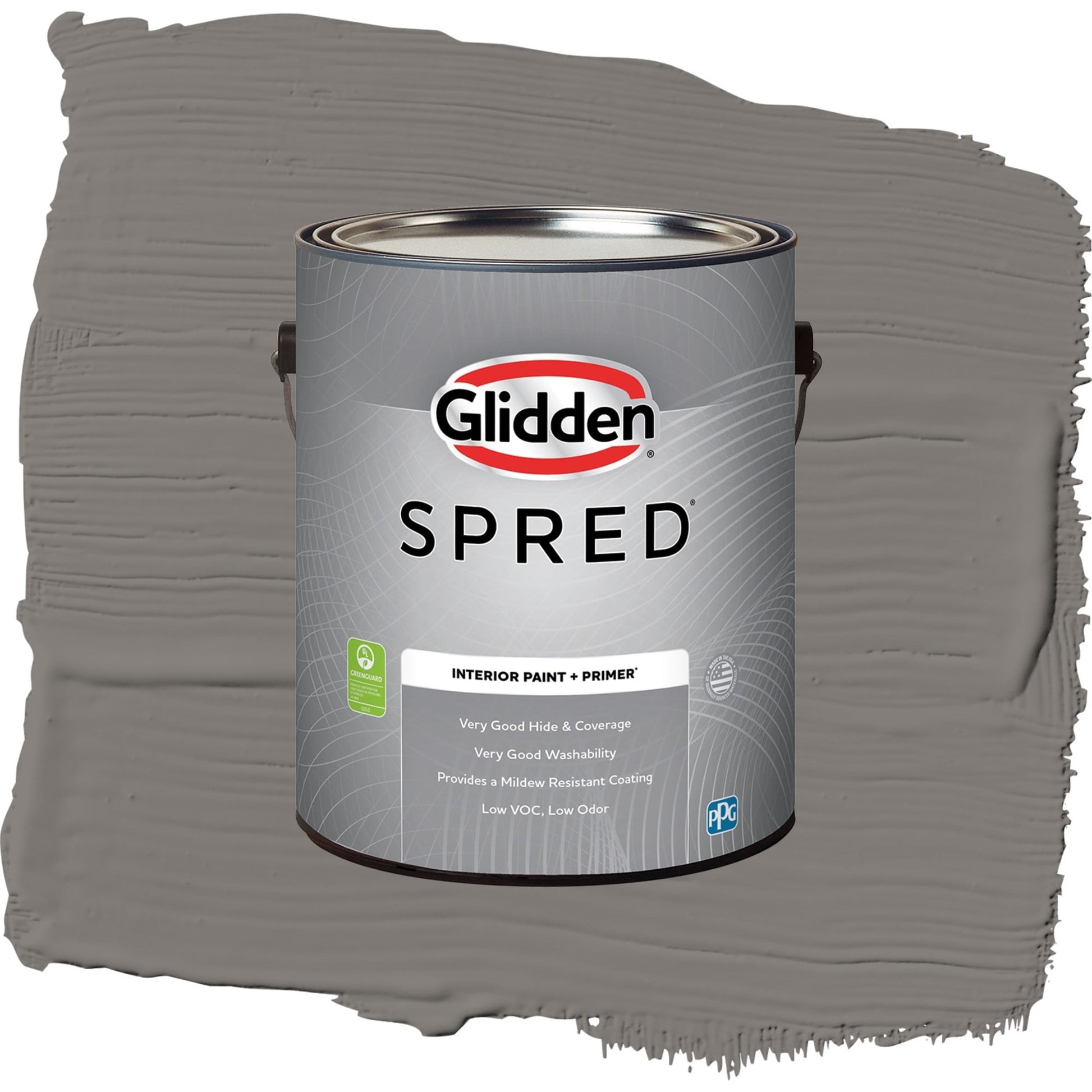 Spred Cool Charcoal Interior Paint + Primer Semi Gloss , 1 Gallon