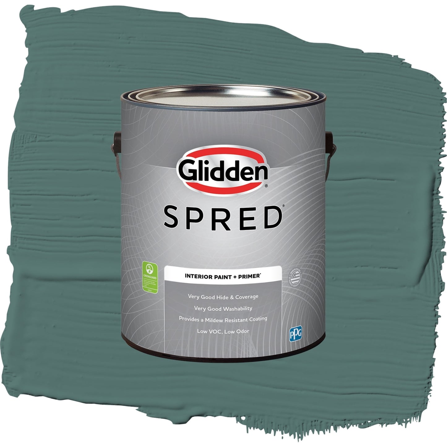 Spred Evening Emerald Interior Paint + Primer Semi Gloss , 1 Gallon