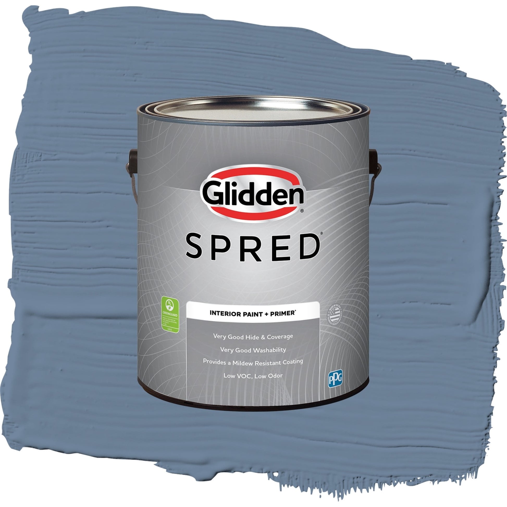 Spred Silver Blueberry Interior Paint + Primer Semi Gloss , 1 Gallon