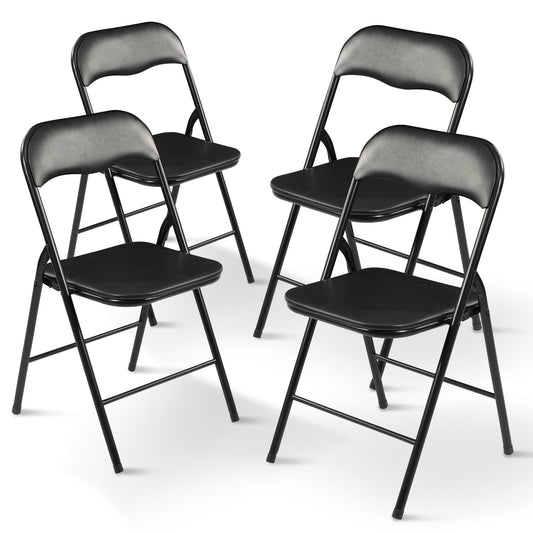 FlexWave Folding Chair Adult version Setï¼ŒIncludes 4 Folding Chairsï¼Œfor Home, Game Night, Picnic, or Party