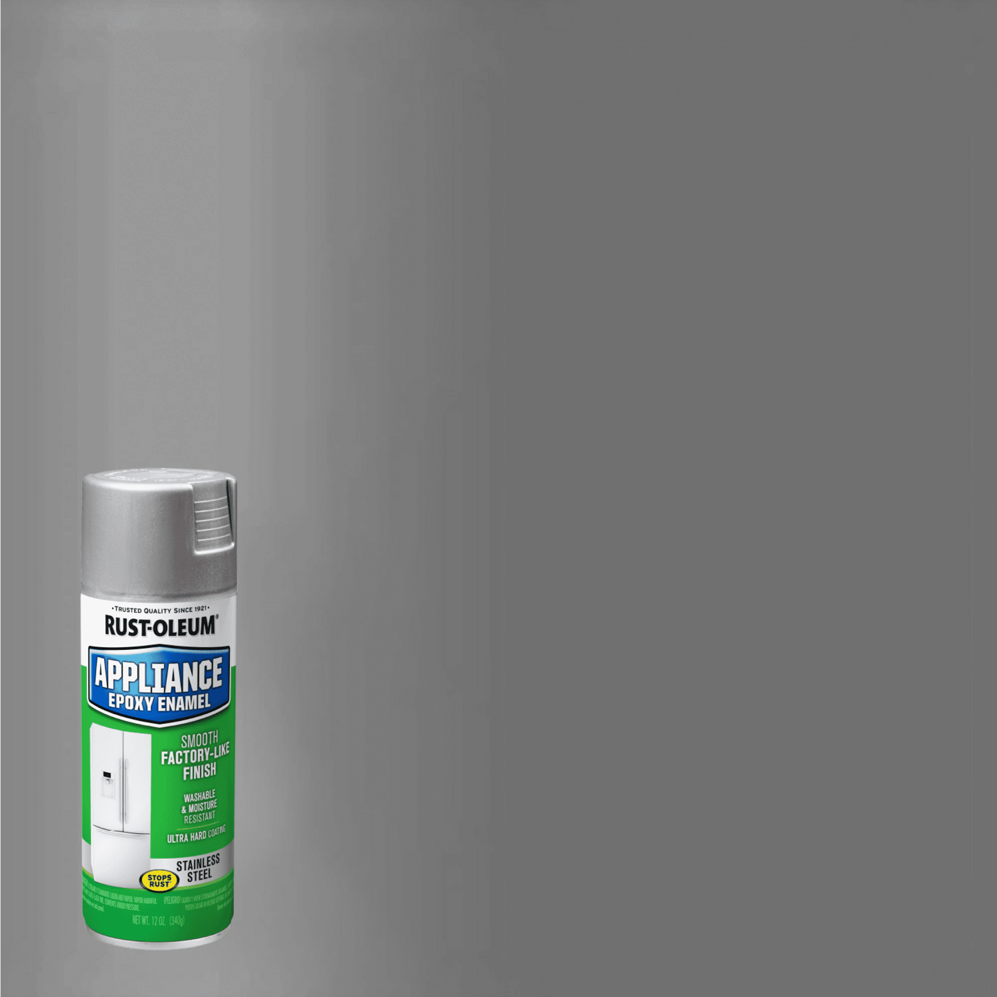 6 Pack, Stainless, Rust-Oleum Specialty Metallic Appliance Enamel Spray Paint- 12 oz