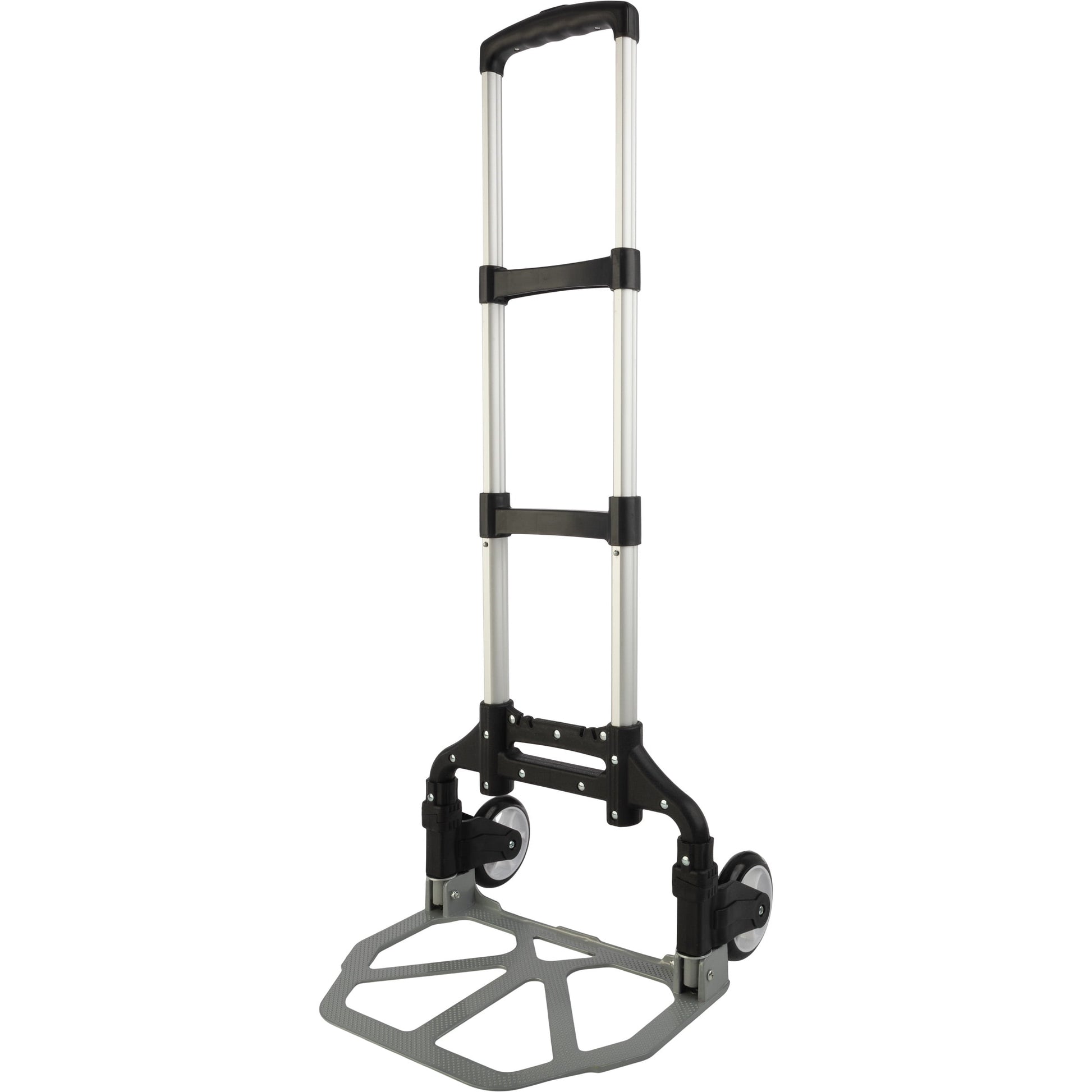 Stalwart Folding Hand Truck Dolly Cart - 154lb Capacity and Telescoping Handle