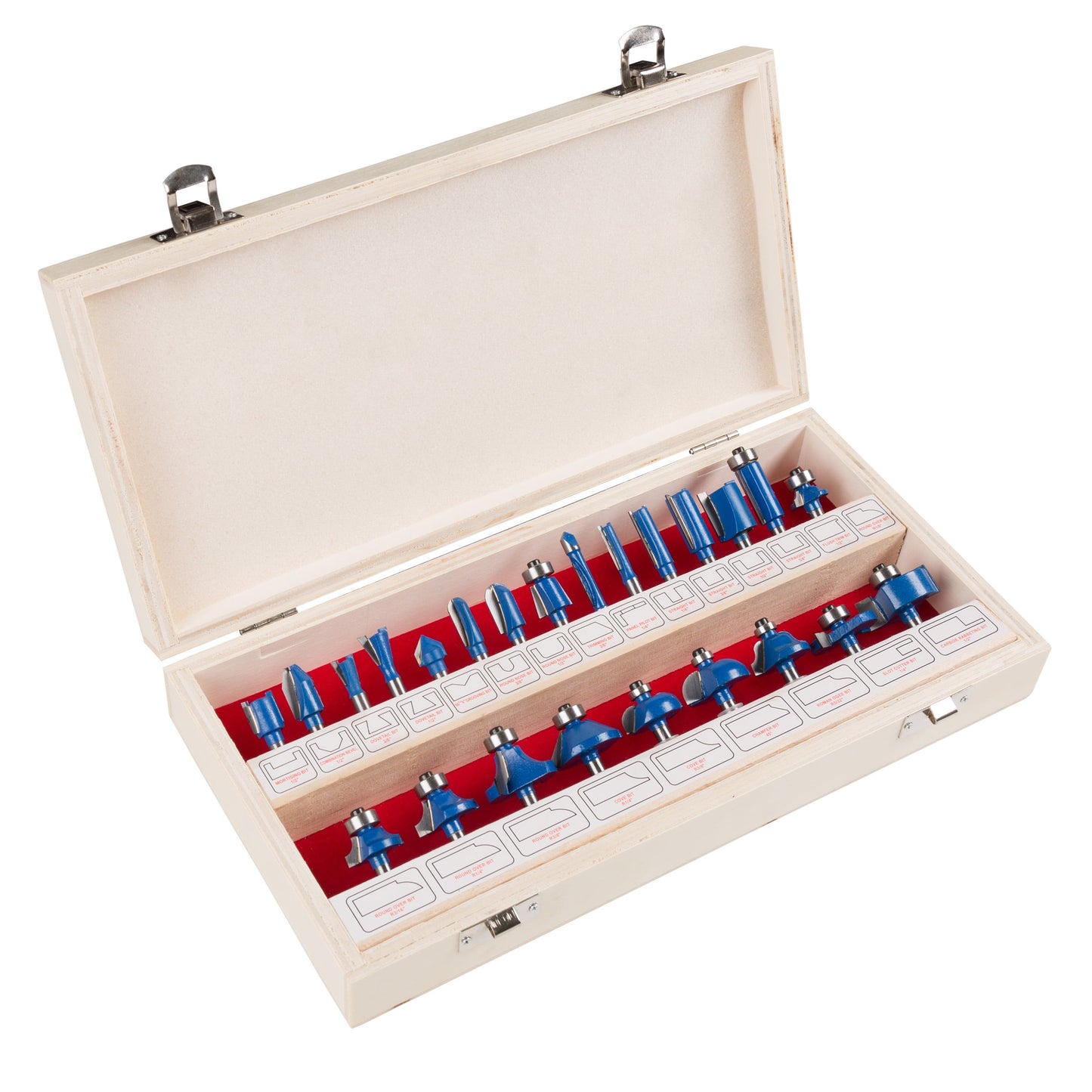 Stalwart Multi-Purpose 24-Piece Router Bit Set