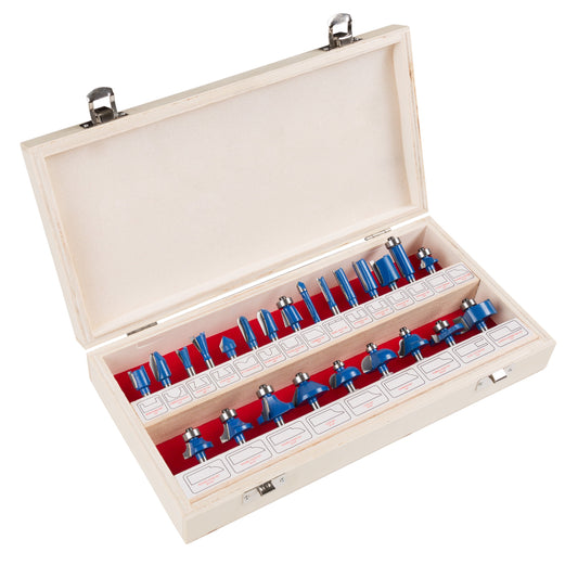 Stalwart Multi-Purpose 24-Piece Router Bit Set