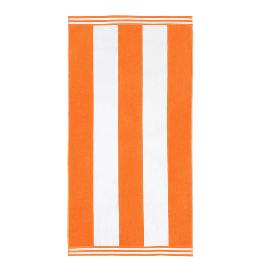 Superior Cabana Striped 4-Piece Oversized Cotton Beach Towel Set, Dark Green