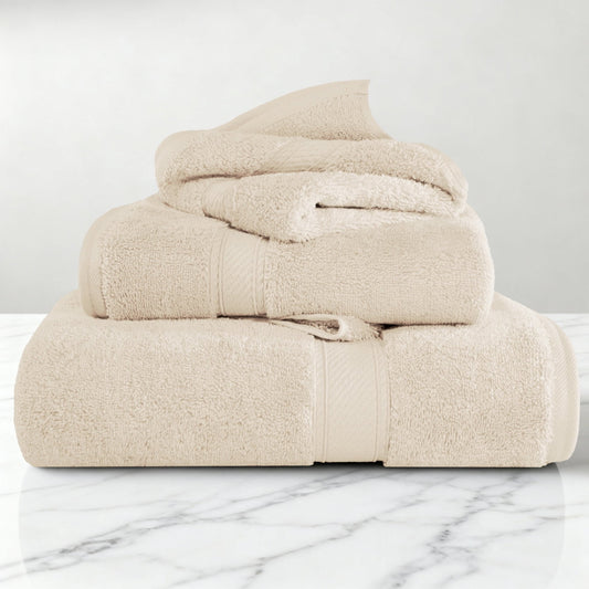 Superior 800 GSM Egyptian Cotton 8-Piece Towel Set, Soft Ultra Absorbent Towels, Navy Blue