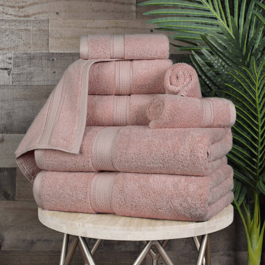 Superior 800 GSM Egyptian Cotton 3-Piece Towel Set, Soft Ultra Absorbent Towels, Denim Blue