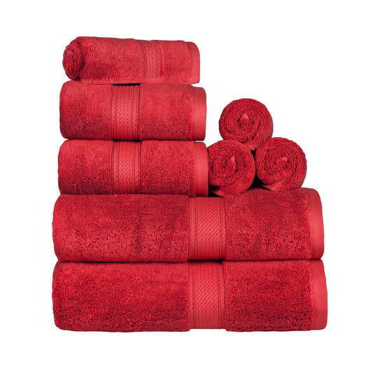 Superior 800 GSM Egyptian Cotton 6-Piece Towel Set, Soft Ultra Absorbent Towels, Black