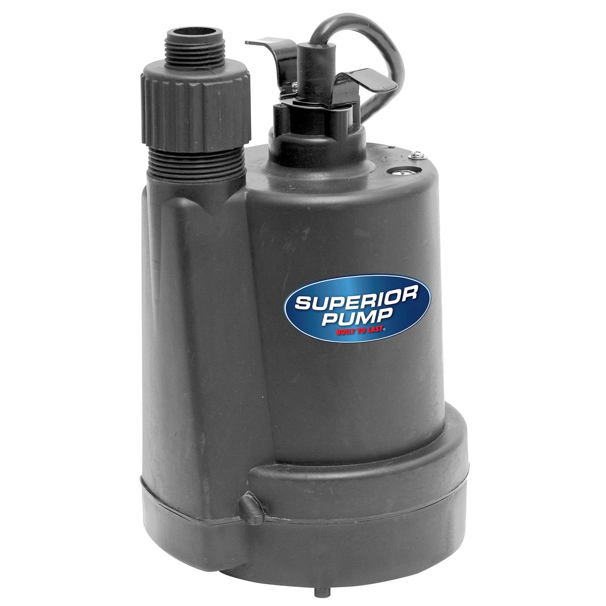 Superior Pump 91250 , 1/4 HP, 1.5 Amperios, 120 V, Bomba de Agua ElÃ©ctrica con Cable Negra