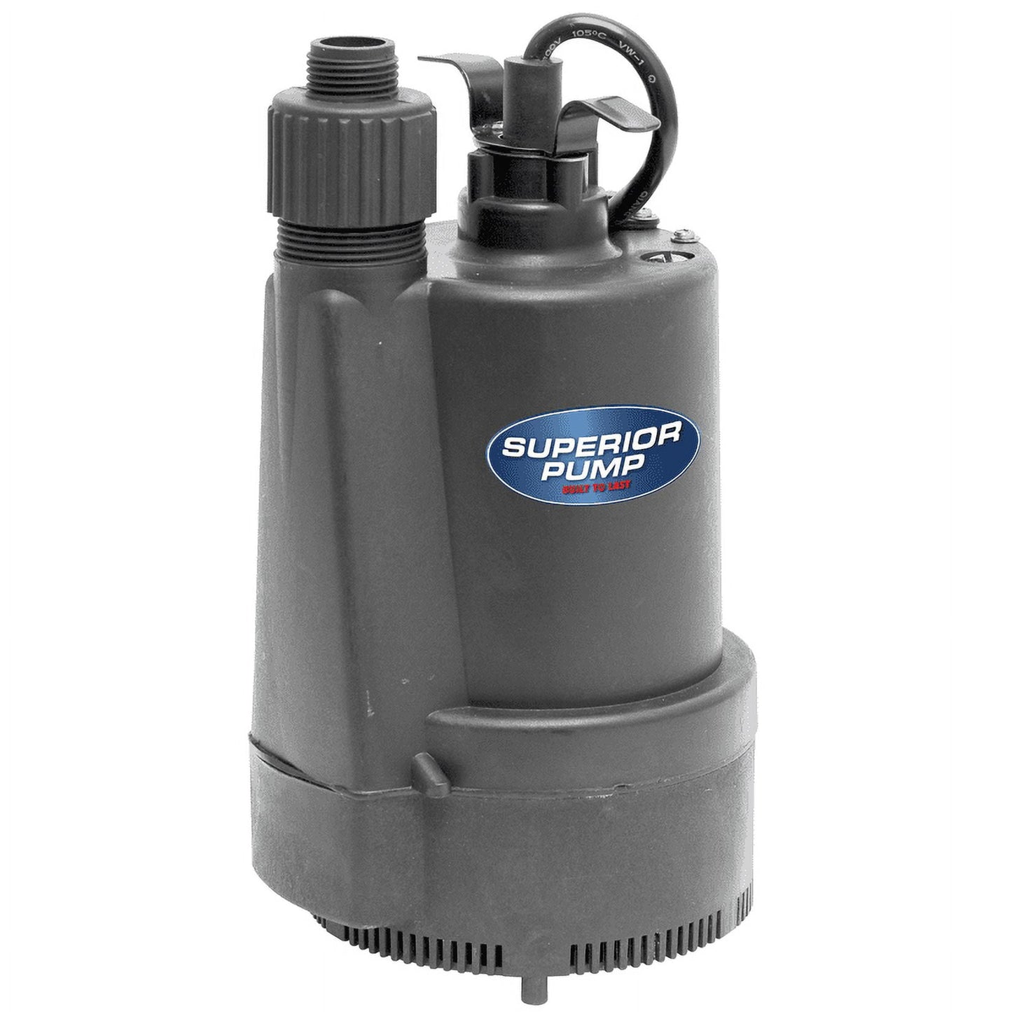 Superior Pump 91330 Bomba de Jacuzzi para Piscina Multiusos Sumergible de TermoplÃ¡stico de 1/3 HP con Cable de 10 Pies