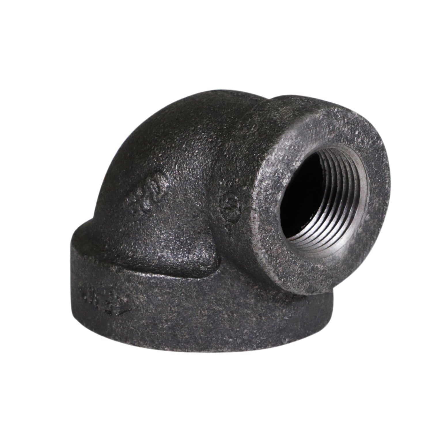 Supply Giant 2" x 1" 90 Degree Black Pipe Fitting Reducing Street Elbow Cast Iron