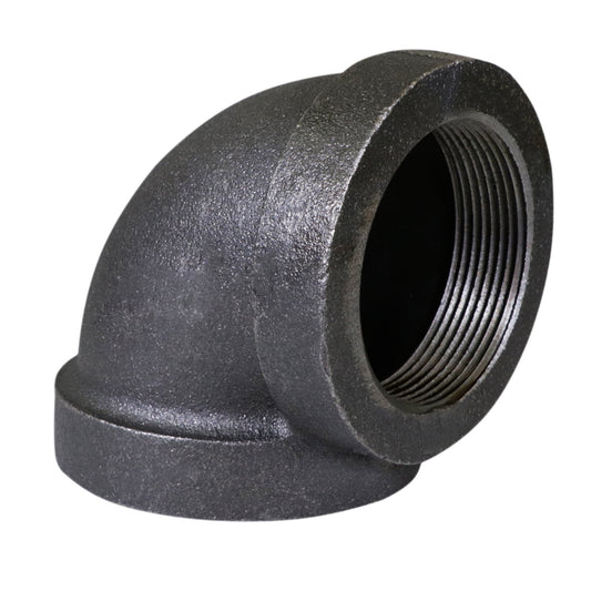 Supply Giant 1-1/4" 90 Degree Black Pipe Street Elbow, Cast Iron