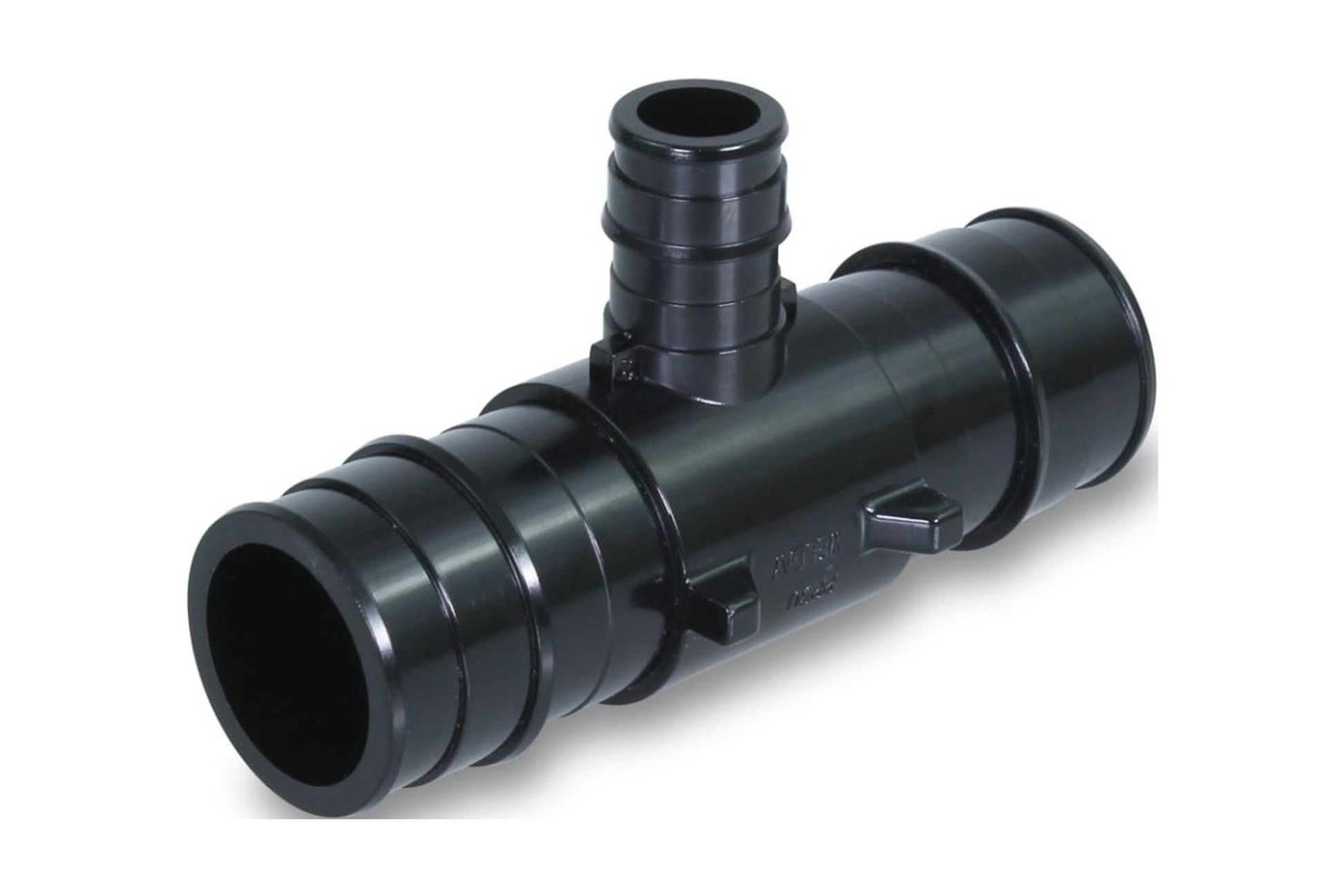 Supply Giant PEX-A Reducing Tee Pipe Fitting; Plastic Poly Alloy; 2'' x 2'â€™ x 1'' Expansion Barb; Black