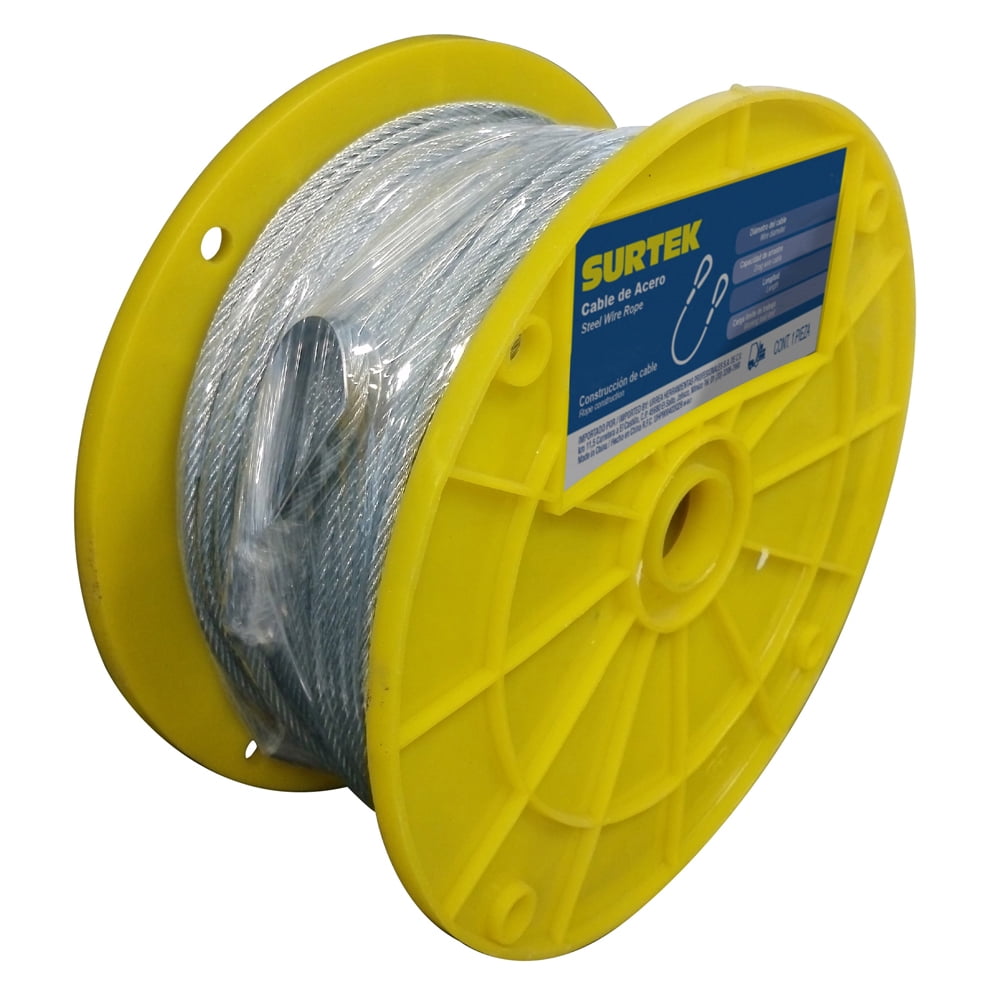 Surtek Steel Wire Rope 7x7 1/8"X75m , CA114