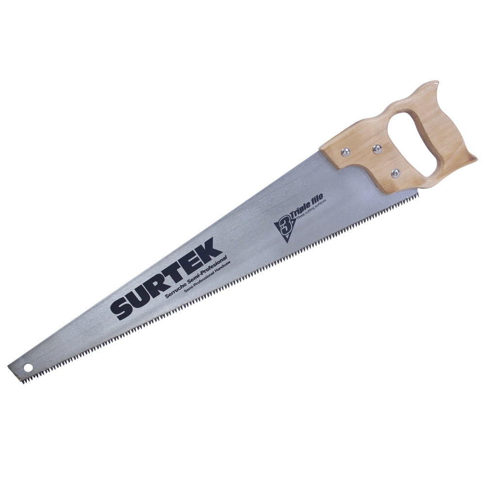 Surtek Triple Edge Handsaw with Wood Handle 26"