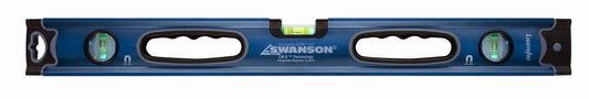 Swanson Tool Co 24" Magnetic LED Lighted Aluminum Pro Grade Box Beam Level Pro Series, Model BLL24M