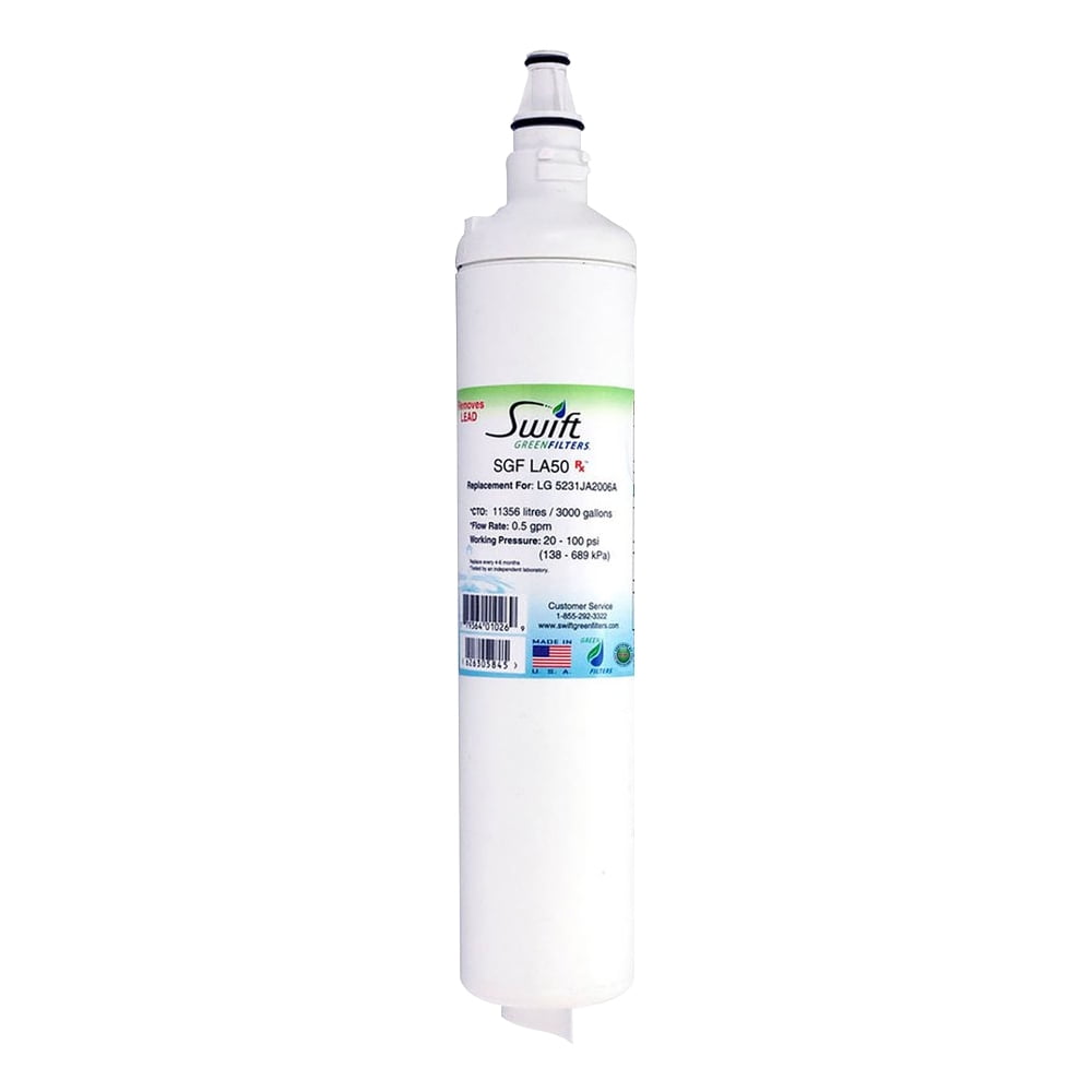 Swift Green Filters SGF-LA50 Rx Replacement Water Filter for LG LT600P, 5231JA2006A,46-9990,EFF-6003A,EFF-6004A - 1 Pack