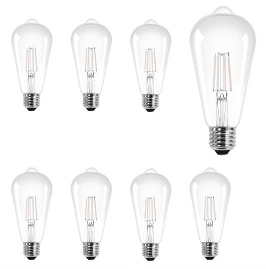 SYLVANIA LED 13W (100W Equivalent) Soft White General-Purpose Light Bulbs, White Filament, Dimmable (8pk)