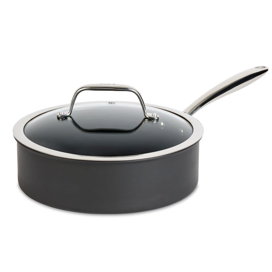 T-fal Hard Anodized with Ceramic Interior, 3 Quart SautÃ© Pan, Black