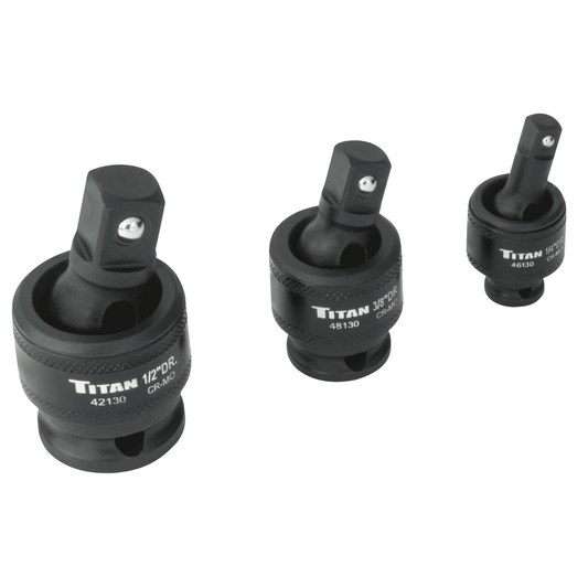 TITAN 3 Pc. Impact Socket Universal Joint S
