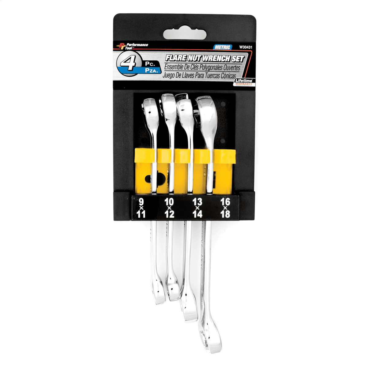 Wilmar Corp. / Performance Tool 4 Piece Metric Flare Nut Wrench
