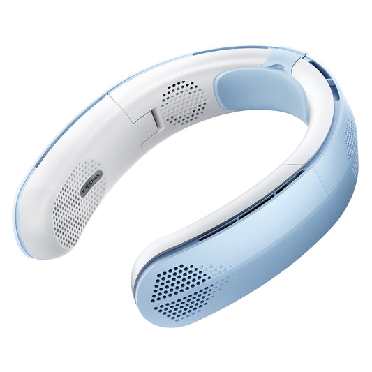 TORRAS Portable Foldable Neck Fan, COOLiTE with 4,000-mAh Battery (Light Blue), X00FG2D002