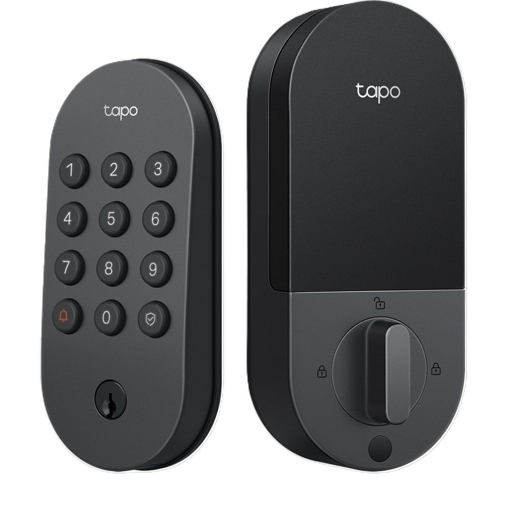 TP-Link Tapo Smart Door Lock, Deadbolt, Keyless Entry, In-App Monitoring, Easy Install, Long Lasting Battery Life, Replaces Most Locks, BHMA Grade 2, Tapo DLW10