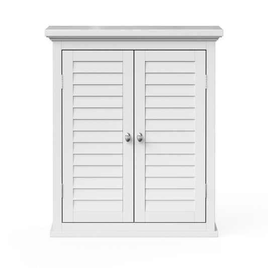 Teamson Home Glancy 20" x 24" 2-Door Removable Wall Cabinet, White