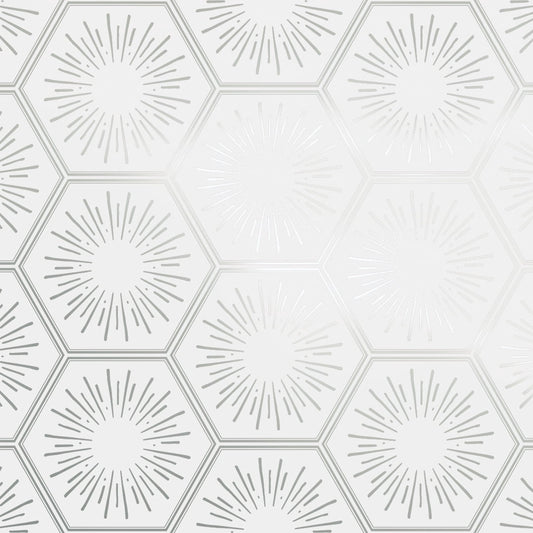 Tempaper Hello Sunshine Metallic Bronze Peel and Stick Wallpaper, 20.5" x 16.5'