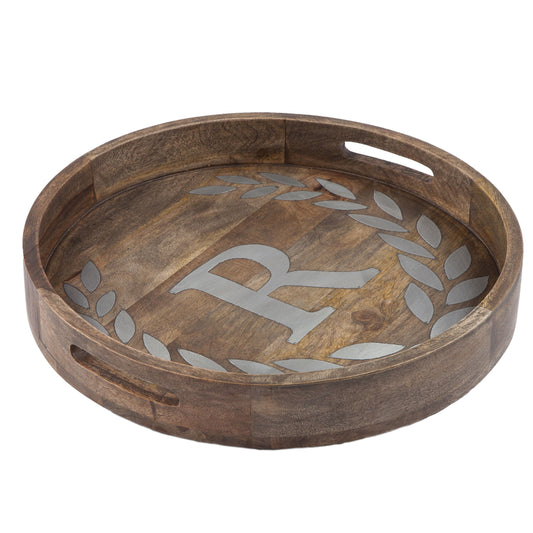 The GG Collection Mango Wood Round Serving Tray