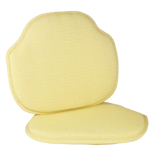 The Gripper Non-Slip Windsor Chair Cushion, for the Kitchen and living Room, 16x15 Inches, Set of 2, Yellow