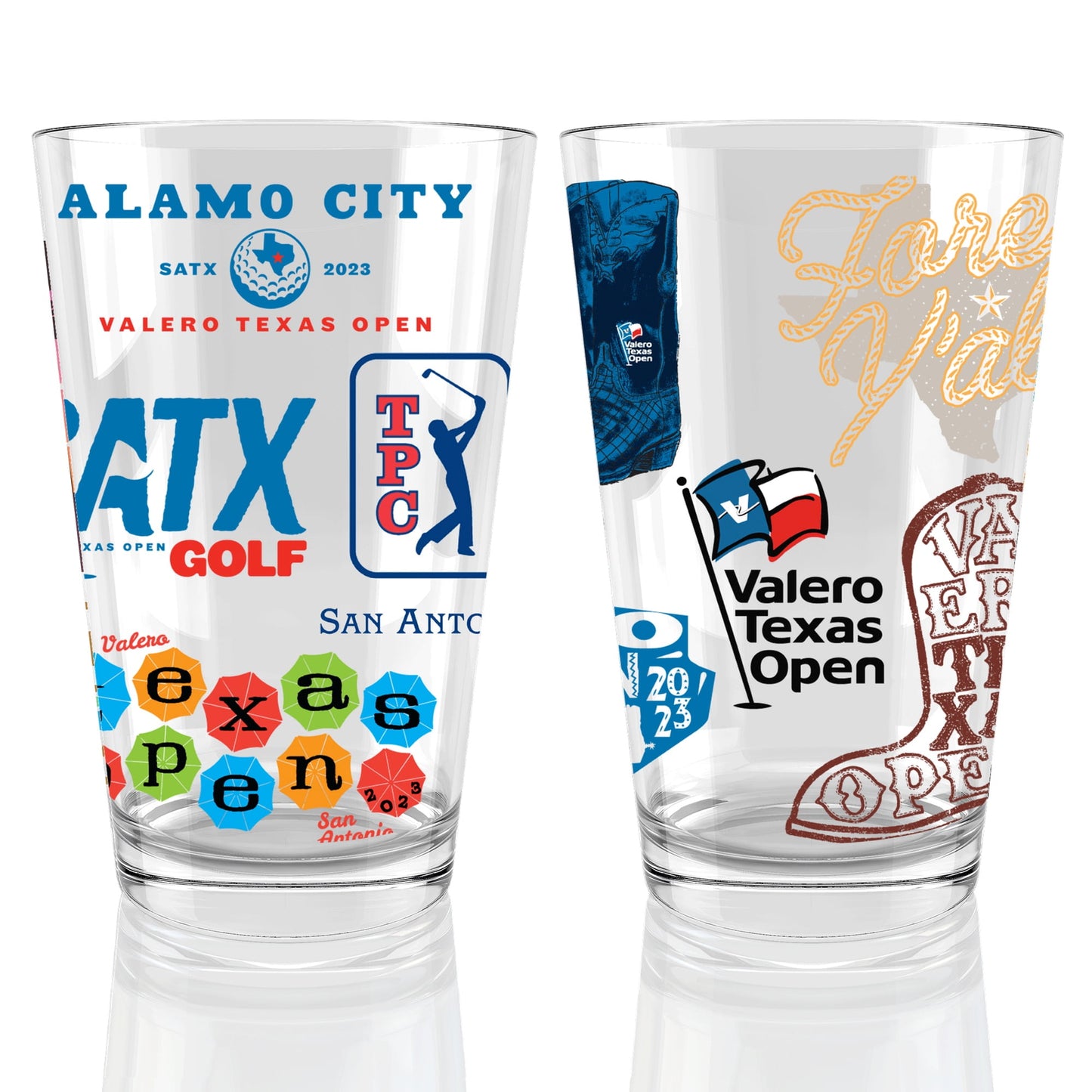 The PGA Players Championship Valero Texas Open 16 oz. Pint Glass - Officially Licensedâ€¦
